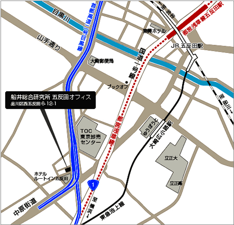 五反田オフィス　地図